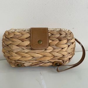 Straw Clutch Purse